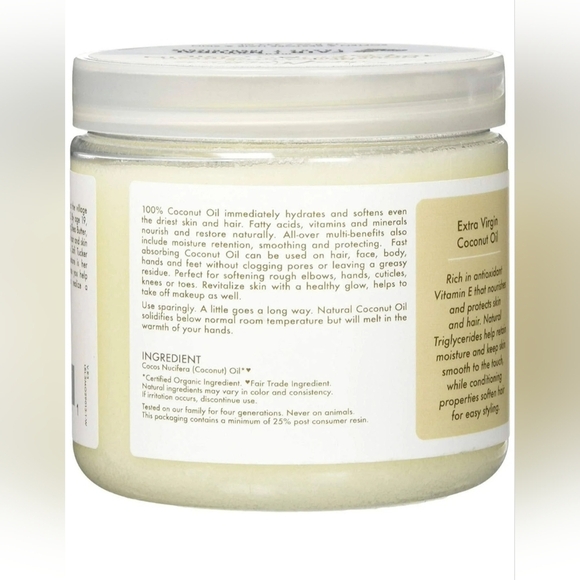Shea Moisture 100% Extra Virgin Coconut Oil Head to Toe Nourishing Hydration - Picture 2 of 3